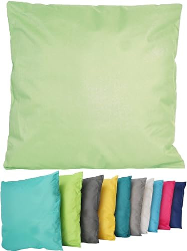Coen Bakker Outdoor Lounge Kissen 45x45cm Dekokissen Inkl. Füllung Wasserfest Sitzkissen Garten Stuhl Lotus Effekt, Farbe:Mint