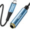 Tisino Adaptador USB C a Auriculares de 1/4 (1 m), Cable Adaptador USB C de 384 kHz/32 bits para Smartphones, portátiles, amplificadores, mezcladores, Cine en casa y Auriculares de 6,35 mm
