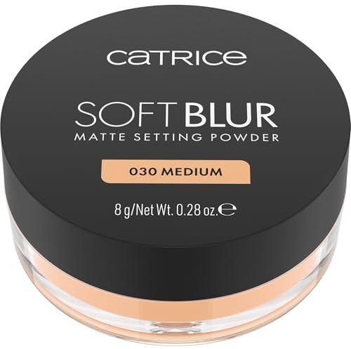 Catrice Soft Blur Matte Setting Powder, longlasting, mattifying, pore refining, natural, translucent (8g)