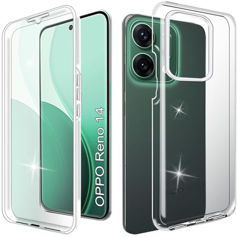 WeiCase Hülle für Oppo Reno 14 5g, Kameraschutz mit Slide Camera, Rüstung Schutzhülle mit 360 Grad Ring, Metall Halter Magnet Ständer, Silikon Stoßfest Handyhülle für Oppo Reno 14，Clear