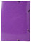 Exacompta 59816E Sammelmappe (Iderama mit 3 Klappen und Gummizug, 600g/qm, A3, Maxi Kapazität, Manila-Karton) 1 Stück violett
