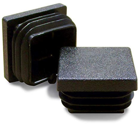 ajile Embout Carré à Ailettes en Plastique NOIR pour Pied Tube de Chaise et Table de Dimension EXTÉRIEURE 50x50 mm – Sachet de 10 Pièces – EPD150x10-FBA