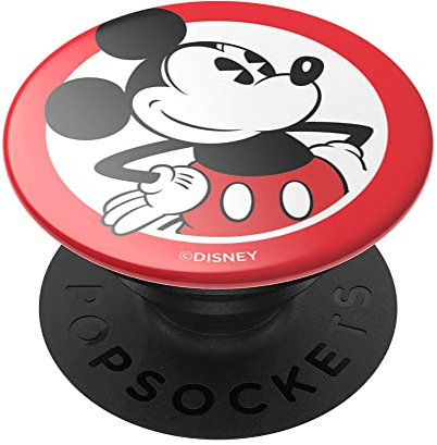 PopSockets PopGrip - Ausziehbarer Sockel und Griff für Smartphones und Tablets mit einem Austauschbarem Top - Mickey Classic