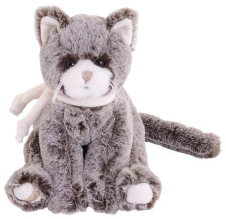 Bukowski Katze Kitty Graubraun 25 cm Kuscheltier Plüschkatze Plüschtier