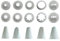 Set 10 beccucci assortiti per sac a poches in plastica