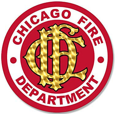 Sticker-Designs 10cm! Klebe-Folie Wetterfest Made-IN-Germany CFD Chicago FIRE Department Feuerwehr UV&Waschanlagenfest Auto-Aufkleber Profi-Qualität! F1905