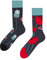 Dedoles Socken Unisex Damen Herren & Kinder Baumwolle viele lustige Designs 1 Paar Geschenk links rechts verschieden, Farbe Rot, Motiv Marienkäfer und Mohnblumen, Gr. 35-38
