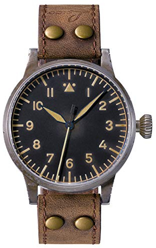 Laco Fliegeruhr Original Mülheim an der Ruhr Erbstück Made in Germany – 39 mm Ø hochwertige Handaufzugsuhr – Baumuster A – Einzigartige Qualität. Herausragende Verarbeitung – Wasserdicht