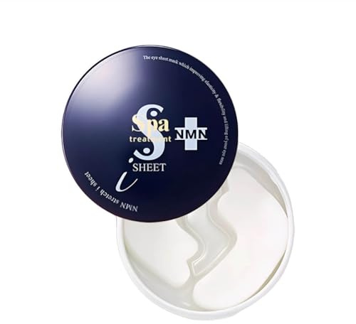 Spa Treatment NMN Stretch iSheet 60 Sheets, Under Eye Patches for Puffy Eyes and Dark Circles, eye mask, Under Eye Masks, wrinkles, eyebag, eye masks for dark circles and puffiness (60 Sheets)