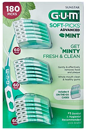 GUM SOFT PICKS MENTA 180 PICKS