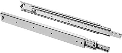 MS Beschläge Schubladenauszug 100kg Traglast 1 Paar Schwerlastauszüge h 53mm Schubkastenschiene Kugelführung Stahl Vollauszug Teleskopauszug (500mm)