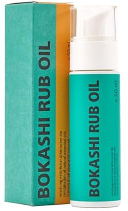 Bioemsan Bokashi Rub Oil – fermentiertes Kräuteröl auf Kokosölbasis, ideal für Hautpflege, Massage & Aromatherapie, sanft für empfindliche Haut, mit traditionellen indonesischen Inhaltsstoffen - 50ml