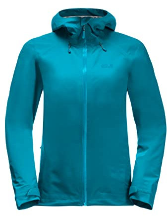 Jack Wolfskin Damen Highest Peak Jacke, Freshwater Blue, M