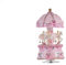 Luxus-Traum 3-Pferd drehende Karussell Merry-go-Round Windup Spieluhr mit bunten Farbe ändern LED leuchtende Licht Melodie von Schloss in den Himmel Artware Geburtstag Valentine Geschenk