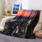 Warm Blanket for Winter, Fleecedecke 130x150 Flanell Bunt Kuscheldecke Nachtansicht Der Stadt Flanelldecke Wohndecke Sofa Bett Geschenk