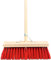 Synx Tools Outdoor Besen 35cm - Besen - Straßenbesen Kunststoffborsten - Nylon - Gartenbesenstiel - Außenbesen - Stahl 150 cm