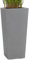 Pflanzwerk® Pflanzkübel Bodenvase Fiberglas Conic GRAU 50x23x23cm *Frostbeständige Blumenkübel* *Deutsche Premiumqualität* *Lotus-Effekt Imprägnierung*