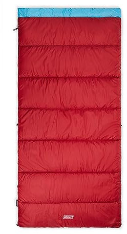 Coleman Unisex-Erwachsene 2176695 Schlafsack, Mehrfarbig/Meereswellen (Ocean Tides), Contains PFAS