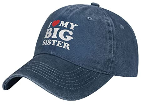 I Love My Big Sister Unisex, Verstellbarer Cowboyhut, Outdoor-Reisen, lässiger Hut, Sandwich-Hut