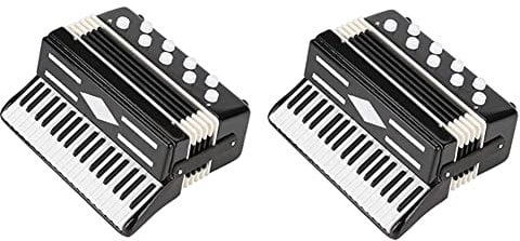 Herold 2X Miniatur Akkordeon Mini Musik Instrument Akkordeon Exquisite Musik Instrumente Weihnachts Dekoration Musik Geschenke