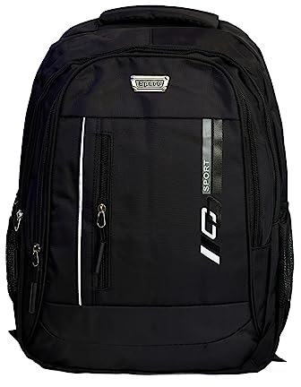 W N D Rucksack für alltägliche Nutzung 20 L, Schulrucksack, Urbanrucksack, Studentenrucksack, wasserdicht (schwarz mit grau)