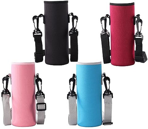 Zasiene Porte-Bouteille d'eau Étui 4 Pièces Porte-Bouteille Housse Bouteille Pochette Bouteille Porte-Bouteille Isotherme Grand Porte-Bouteille d'eau Housse en Isotherme Sac Isotherme Bouteilles