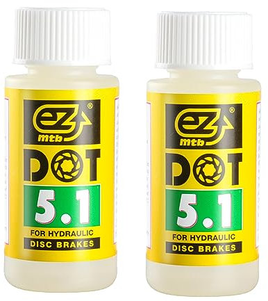 Fahrrad DOT 5.1 Bremsflüssigkeit Hochleistungs-Mineralöl für SRAM/Hayes/Hope/Formula hydraulische Scheibenbremsen, 120 ml