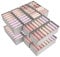 Lifewit 12er Set Hemnes Doppelorganizer für Kommode, Wickeltisch, Kleiderschrankorganizer, Schubladen, Ordnungssystem für Wickelutensilien, Kinderkleidung, Socken, BH, Unterwäsche