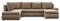 Mebligo - Ecksofa mit Schlaffunktion und Bettkasten Tokio II PRO, 300 cm Breit, Wohnzimmer Eckcouch Ottomane Links, Sofa Velour mit Bettfunktion - Sofa Beige (Paros 02)