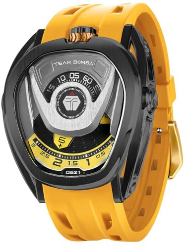 TSAR BOMBA Auswechselbare Automatik Herrenuhr Japanisches Uhrwerk Saphirglas - Wasserdicht 100M TB8213
