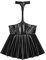 Jugaoge Damen Gefaltet Plissee Rock A-Linie Kurz Lack Leder Minirock mit Neckholder Top Hollow Out Rückenfrei Oberteile Gogo Tanz Clubwear Schwarz 3XL