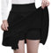 GOOBGS Women's Casual Versatile Mini Skater Stretchy Skirt with Shorts Black Small