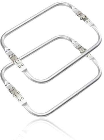 WBZOWRB 2 Pezzi Chiusura Borsa Uncinetto, Chiusura Per Borsa Clic Clac, Borsa A Forma Di U Manico Interno Bacio, Chiusura A Chiusura Telaio Borsa In Alluminio, Per Progetti Fai Da Te(200 * 90Mm)