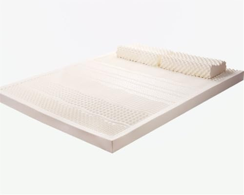BIRJXVTO Tailandia Colchón de látex 100% Natural Colchón de látex Natural Home Single Double Mats with Cover Twin Full Size,Thickness 10cm,70x180cm