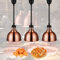 Lampe Chauffante de Cuisine, Lampe Chauffe-Plats Buffet avec Ampoule 250w, Lampe Infrarouge Chauffante Restaurant pour Steak Pizza, Hauteur Réglable 65-170cm (3 pcs)