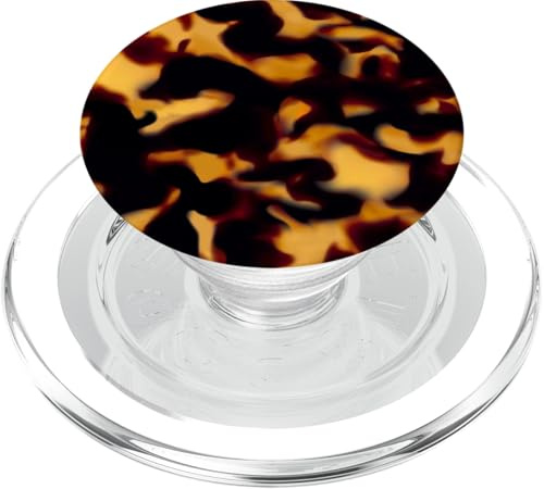 Brown Tortoise Shell Leopard Turtle Pattern PopSockets PopGrip for MagSafe