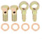 Lot de 2 raccords cannelés pour tuyau de banjo - 8 mm