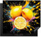 KitchenYeah© Protege Couvre Plaque De Cuisson Décoration Cuisine Tapis Protection Protecteur Induction 58x51 cm Citron - Graffiti - Peinture - Modern