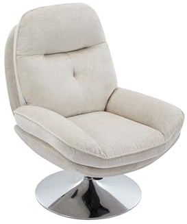 Vente-unique-Drehsessel - Strukturstoff - Beige - ILMACA