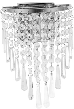 Uonlytech Elegante Kristall Wandlampe Dekorative Led Wandleuchte Für Schlafzimmer Wohnzimmer Und Esszimmer Leicht Zu Installieren Ohne Schalter Und Lichtquelle