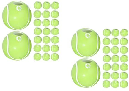 Tofficu 4 Sätze Tennisperlen Anhänger Aus Tonperlen Pong-bälle Tennis Ball Perlen Für Tennisbälle Massenperlen Tennisbälle Für Wanderer Tennisbälle Masse Green Acryl 50 Stück * 4