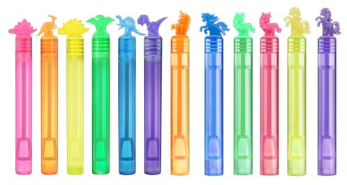 40 Stück Seifenblasen Dinosaurier Packung Bunte Bubbles für Kindergeburtstag Mitgebsel Standesamt Hochzeit Polterabend für Kinder (40 Dinosaur & Einhorn)