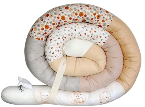Kuschelschlange, Bettschlange, Bettschnecke XXL 300cm**Seitenschläferkissen, Bettrolle (Bärchen)