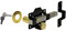 Perry 11270070BK 70mm (Locking Both Sides) Long Throw Lock with Elongated Keep and Stainless Steel Bar