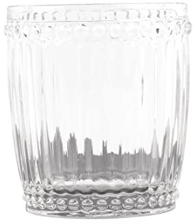 Olympia Baroque Whiskey Glasses Clear 325ml (6 Pack) - CW397 | Glasswasher safe to withstand busy commercial use, with a textured ribbed finish to serve cocktails, juices or water.