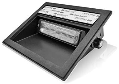 Raptors LED Technik Shark Pro | Blau | Scheibenblitzer ECE R65 | 10–30V DC | LED Warnsystem für Front- & Heckscheibe | Innenmontage | Warnleuchte für Einsatz- & Baufahrzeuge