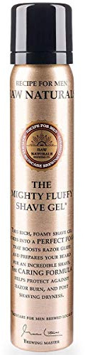 Raw Naturals MIGHTY FLUFFY SHAVE GEL for Men | Rich shaving gel with natural Oat extract | Moisturising & calming | A natural product from your local Swedish Skincare Microbrewery | 100ml