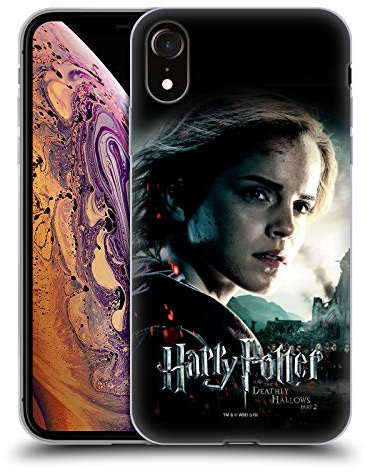Head Case Designs Licenza Ufficiale Harry Potter Hermione Granger Deathly Hallows VIII Custodia Cover in Morbido Gel Compatibile con Apple iPhone XR
