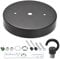 Ceiling Canopy Light Lighting Plate Pendant Kit with Hook 5-1/8 Inch 130 mm Oiled Bronze 3 Pieces