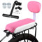 Set Di Poggiapiedi Del Bracciolo Del Cuscino Del Sedile Posteriore Della Bicicletta, Set Di Accessori Per Il Sedile Del Portapacchi Posteriore in Morbida Pelle PU Per Bici MTB rosa